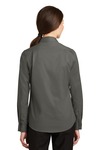 Port Authority L663 Ladies SuperPro ™ Twill Shirt Back Thumbnail