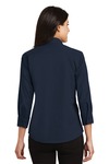 Port Authority L612 Ladies 3/4-Sleeve Easy Care Shirt Back Thumbnail