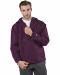 champion co200 adult packable anorak 1/4 zip jacket Front Thumbnail
