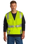 cornerstone csv104 ansi 107 class 2 mesh six-pocket zippered vest Front Thumbnail