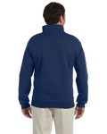 jerzees 4528 super sweats ® nublend ® - 1/4-zip sweatshirt with cadet collar Back Thumbnail