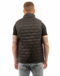 burnside 32-8703 men's quilted puffer vest Back Thumbnail
