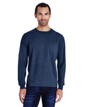 ComfortWash by Hanes GDH250 Unisex Garment-Dyed Long-Sleeve T-Shirt with Pocket Front Thumbnail