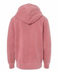 Independent Trading Co. PRM1500Y Youth Midweight Pigment-Dyed Hooded Sweatshirt Back Thumbnail