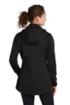 sport-tek lst980 ladies hooded soft shell jacket Back Thumbnail