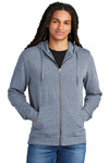 District DT1302 Perfect Tri ® Fleece Full-Zip Hoodie Front Thumbnail