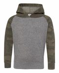 independent trading co. prm10tsb toddler special blend raglan hooded sweatshirt Front Thumbnail