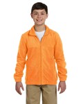 Harriton M990Y Youth 8 oz. Full-Zip Fleece Back Thumbnail