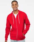 Independent Trading Co. AFX90UNZ Unisex Lightweight Full-Zip Hooded Sweatshirt Front Thumbnail