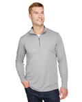 Team 365 TT31H Men's Zone Sonic Heather Performance Quarter-Zip Back Thumbnail