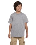 Champion T435 Youth 6.1 oz. Short-Sleeve T-Shirt Front Thumbnail