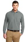 Port Authority TLK500LS Tall Silk Touch™ Long Sleeve Polo Front Thumbnail