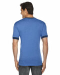 american apparel bb410 unisex poly-cotton short-sleeve ringer t-shirt Back Thumbnail