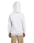 hanes p473 youth ecosmart ® pullover hooded sweatshirt Back Thumbnail