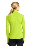 sport-tek lst850 ladies sport-wick ® stretch 1/4-zip pullover Back Thumbnail