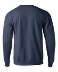 Tultex T340 Fleece Crewneck Sweatshirt Back Thumbnail