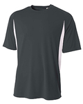a4 nb3181 youth cooling performance color blocked t-shirt Front Thumbnail