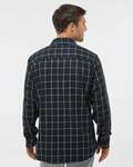 burnside b8210 men's plaid flannel shirt Back Thumbnail