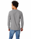hanes 5596 men's 6.1 oz. authentic-t ® long-sleeve pocket t-shirt Back Thumbnail