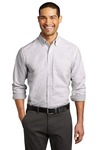 port authority w657 superpro ™ oxford stripe shirt Front Thumbnail