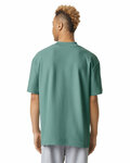 american apparel 1pq unisex mockneck pique t-shirt Back Thumbnail