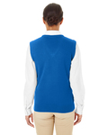 harriton m415w ladies' pilbloc™ v-neck sweater vest Back Thumbnail