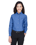 UltraClub 8990 Women's Classic Wrinkle-Resistant Oxford Shirt Back Thumbnail
