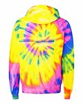 dyenomite 854ms dyenomite 854ms rainbow spiral pullover hooded sweatshirt Back Thumbnail