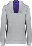 Augusta Sportswear AS6901 Ladies Three-Season Fleece Full Zip Hoodie Back Thumbnail