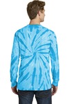 port & company pc147ls tie-dye long sleeve tee Back Thumbnail