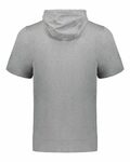 holloway 222505 eco revive™ ventura soft knit short sleeve hoodie Back Thumbnail