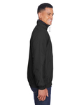 harriton m740 adult fleece-lined nylon jacket Side Thumbnail