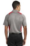 sport-tek st665 heather colorblock contender ™ polo Back Thumbnail