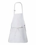 Q-Tees Q4250 Full-Length Apron with Pouch Pocket Back Thumbnail
