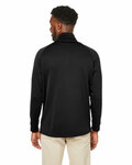 core365 ce801 unisex fusion chromasoft™ fleece quarter-zip Back Thumbnail