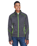 North End 88697 Men's Flux Mélange Bonded Fleece Jacket Back Thumbnail