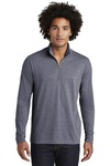 sport-tek st407 posicharge ® tri-blend wicking 1/4-zip pullover Front Thumbnail