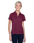 Harriton M353W Women's Double Mesh Polo Front Thumbnail