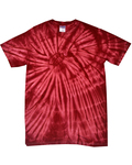 Tie-Dye CD101 Adult 5.4 oz. 100% Cotton Spider T-Shirt Front Thumbnail