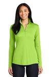 sport-tek lst357 ladies posicharge ® competitor ™ 1/4-zip pullover Front Thumbnail