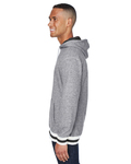 j america ja8701 adult peppered fleece lapover hood Side Thumbnail