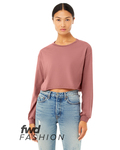 Bella + Canvas 6501B FWD Fashion Ladies' Cropped Long-Sleeve T-Shirt Front Thumbnail