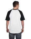 augusta sportswear 423 baseball short sleeve tee 2.0 Back Thumbnail
