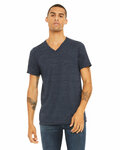 Bella + Canvas 3655C Unisex Textured Jersey V-Neck T-Shirt Front Thumbnail