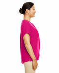 devon & jones dp612w ladies' perfect fit™  short-sleeve crepe blouse Side Thumbnail