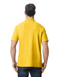 Gildan 64800 Men's Softstyle Double Pique Polo Back Thumbnail