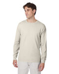 Hanes 5186 Adult Long-Sleeve Beefy-T® Front Thumbnail