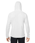 HUK H12L010 Men's LoPro Pursuit Long Sleeve Hooded T-Shirt Back Thumbnail