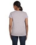 Hanes 5680 Ladies' Essentials Relaxed Fit T-Shirt Back Thumbnail