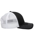 outdoor cap oc771 structured trucker with solid mesh back hat Side Thumbnail